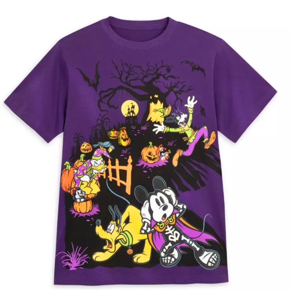 2024 Disneyland Halloween Scared Mickey and Friends shirt KIDS size 10/12